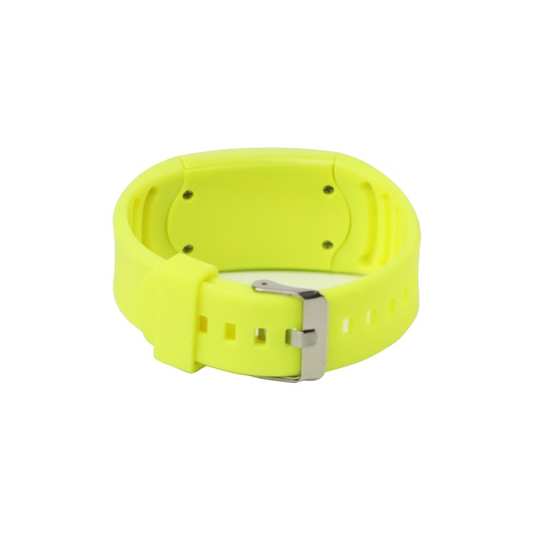 60 Blue LEDs Dot Matrix Casual Sport Touchscreen Wrist Watch - Sulfur Yellow