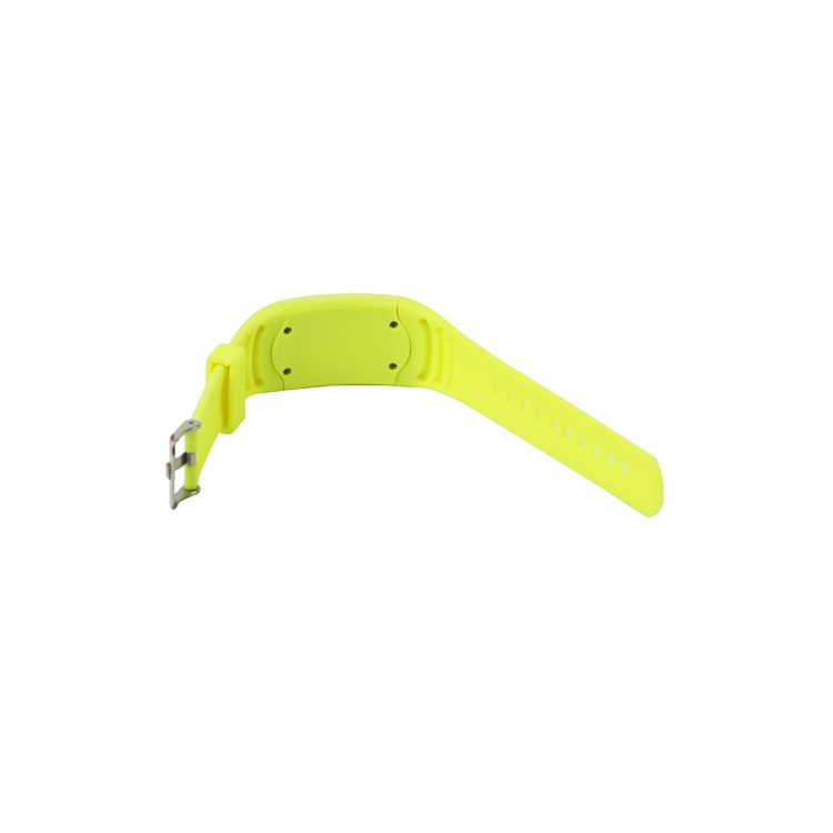 60 Blue LEDs Dot Matrix Casual Sport Touchscreen Wrist Watch - Sulfur Yellow