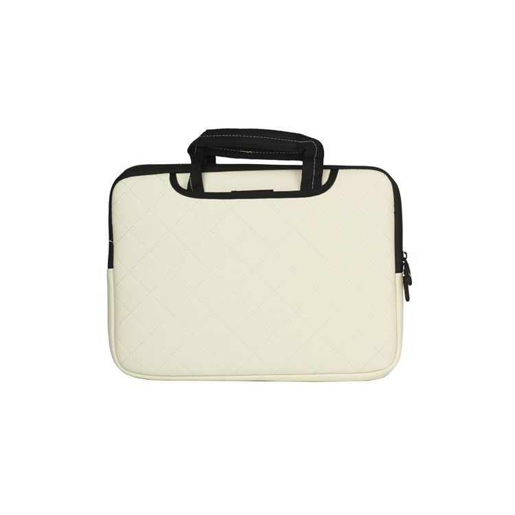 Soft Grid Zipper Case Bag Sleeve for MacBook Air / Pro 13.3-inch - White
