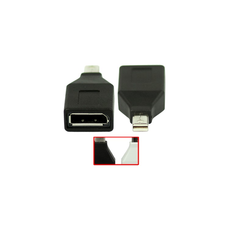 Mini DisplayPort DP to DisplayPort DP Adapter Converter