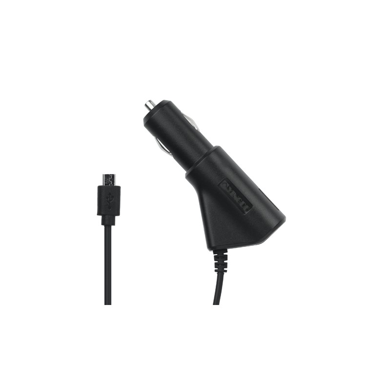 1A Cell Mobile Phone Micro USB Car Charger for BlackBerry Smartphone - Black
