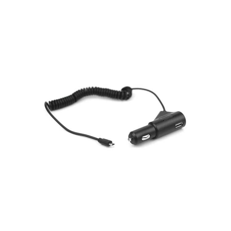 1A Cell Mobile Phone Micro USB Car Charger for BlackBerry Smartphone - Black