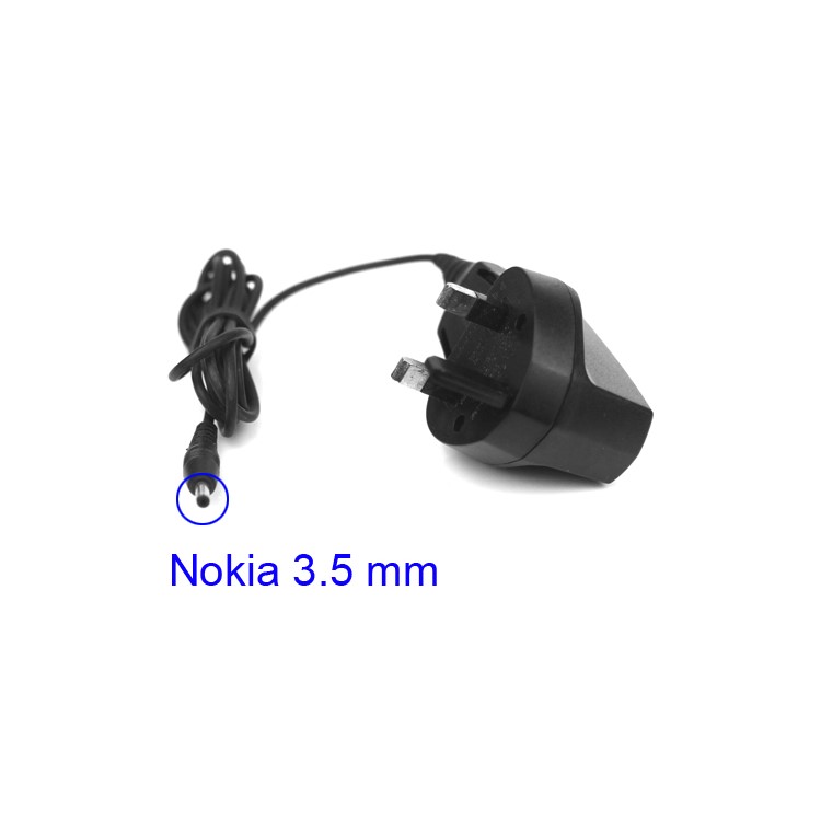 Nokia Travel Wall Charger 3.5mm Plug for Nokia 2610 7210 3310 9500 9300 etc - UK Plug