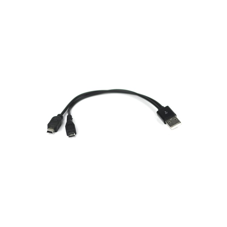 2 in 1 Micro Mini USB Charging Cable for Mobile Phones