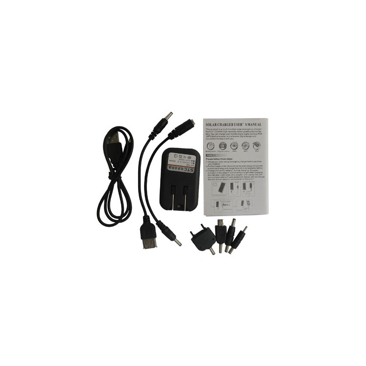 Universal Solar Power Battery Charger for Mobile Phone Camera PDA MP3 MP4 (1350mAh)