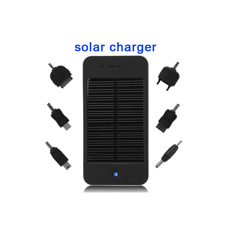 Solar Power Charger Battery for Mobile Phone / GPS / MP4 / Digital Camera 4000mAh - Black
