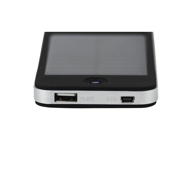 Solar Power Charger Battery for Mobile Phone / GPS / MP4 / Digital Camera 4000mAh - Black