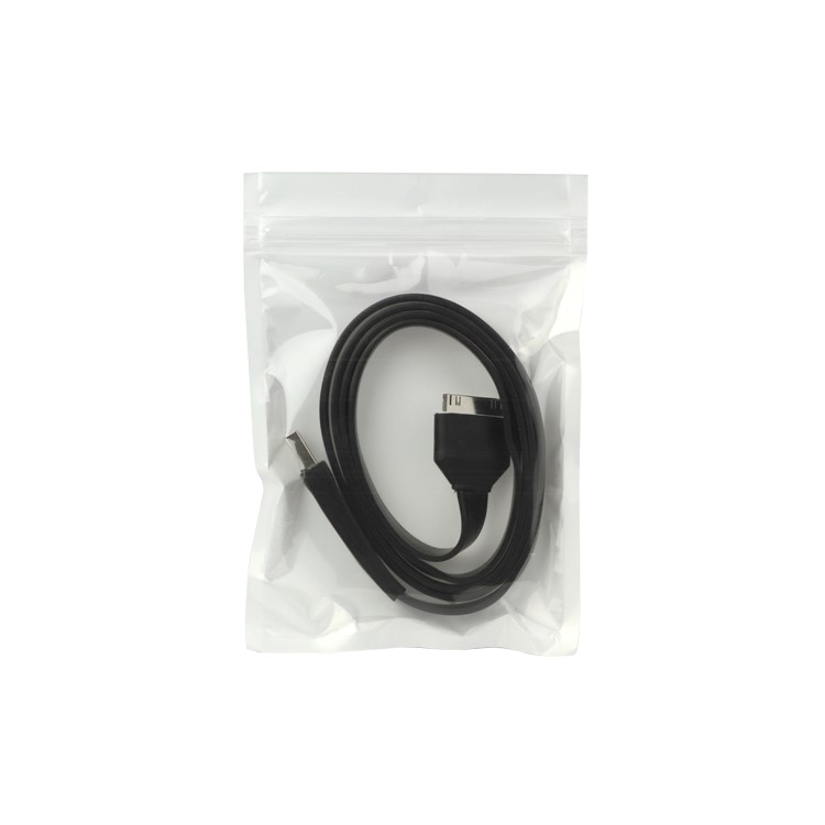 Flat USB Sync Data Charging Cable for iPhone iPad iPod - Black