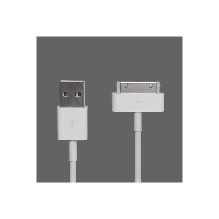 USB Data Sync Charger Cable for New iPad iPhone 4S 4 3GS 3G, Length: 1M