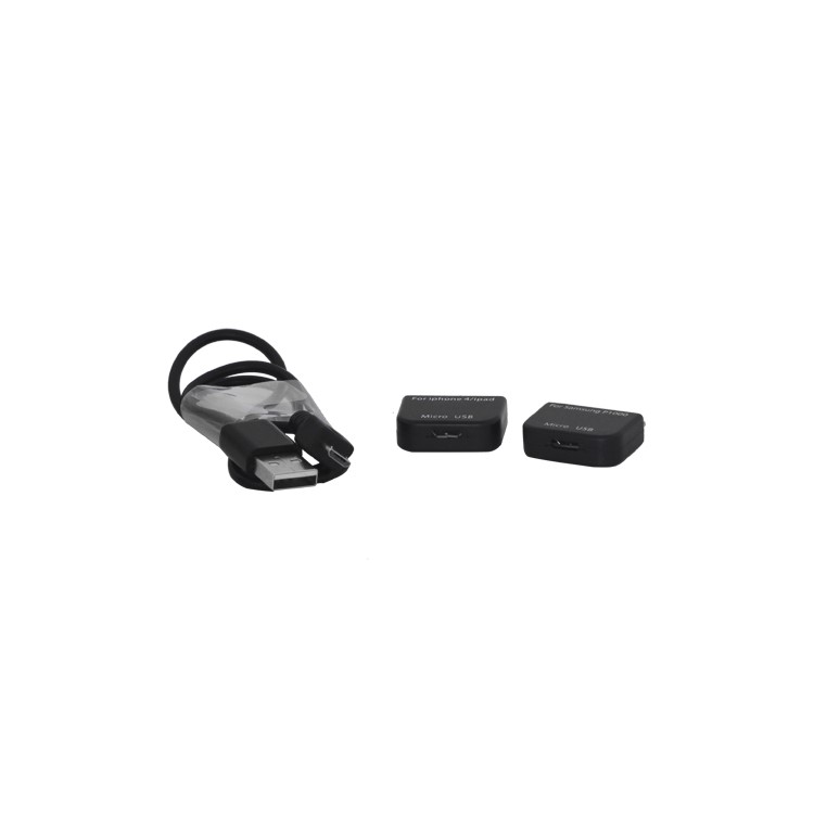 2 in 1 USB Travel Charger + Car Charger for New iPad / iPad 2 and Samsung Galaxy Tab - Black