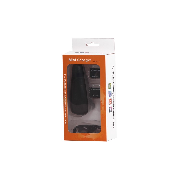 2 in 1 USB Travel Charger + Car Charger for New iPad / iPad 2 and Samsung Galaxy Tab - Black