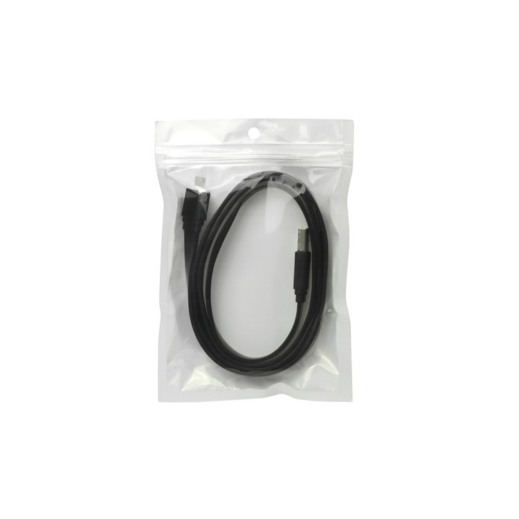 Flat MicroUSB Data Sync Charging Cable for Samsung HTC Sony Nokia etc - Black
