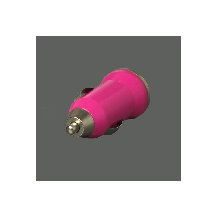 5V-1A Universal USB Car Socket Charger for iPhone 4 4S 3G 3GS iPod Samsung HTC etc - Rose