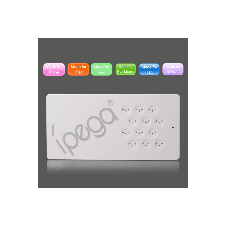 iPega Magnetic Induction Charger for iPhone iPad iPod HTC Samsung LG Motorola BlackBerry - White