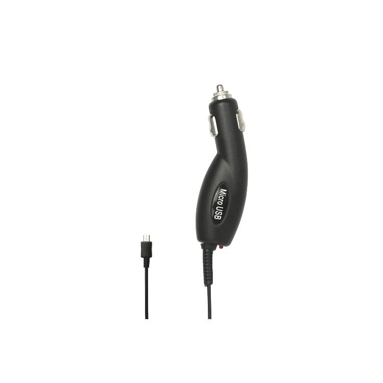 800mA MicroUSB Car Charger with Spiral Cable for Samsung HTC Sony BlackBerry Nokia etc