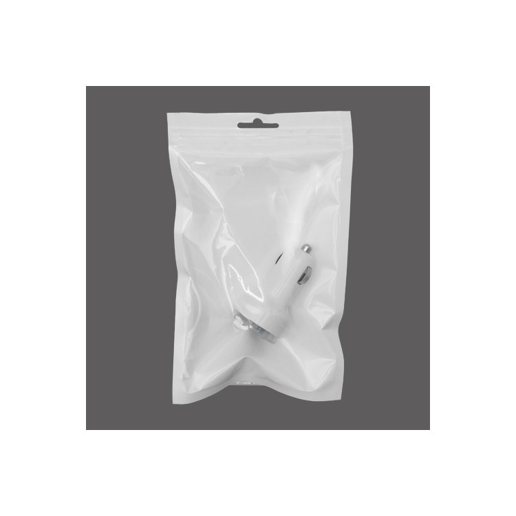 Dual USB Car Charger Adapter for iPad iPhone Samsung Galaxy Tab 2.1A - White
