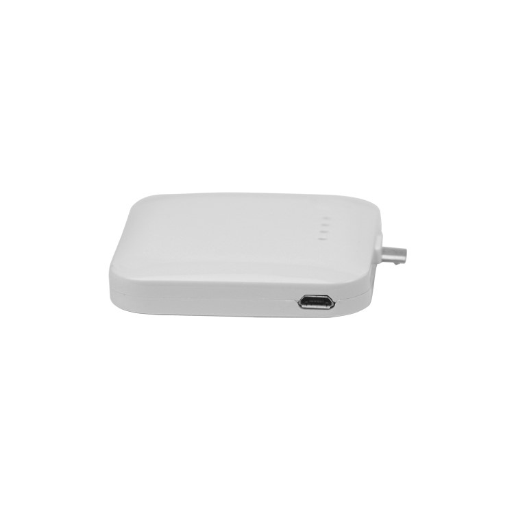 2200mAh Micro USB External Battery Charger Power Station - White