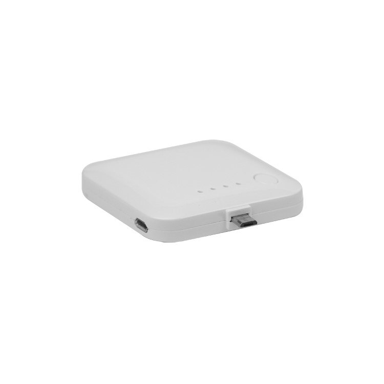 2200mAh Micro USB External Battery Charger Power Station - White
