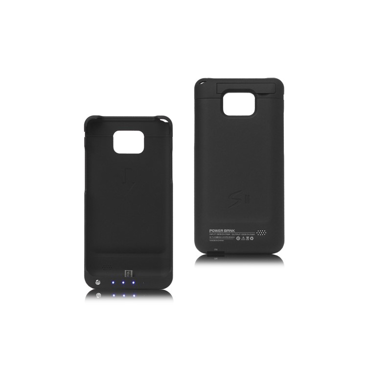 2800mAh External Battery Case for Samsung I9100 Galaxy S2 / II - Black