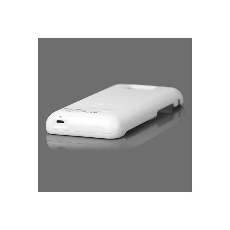 2800mAh External Battery Case for Samsung I9100 Galaxy S2 / II - White