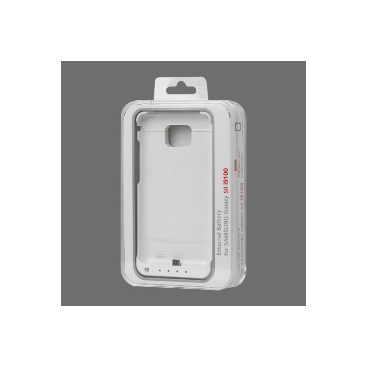 2800mAh External Battery Case for Samsung I9100 Galaxy S2 / II - White