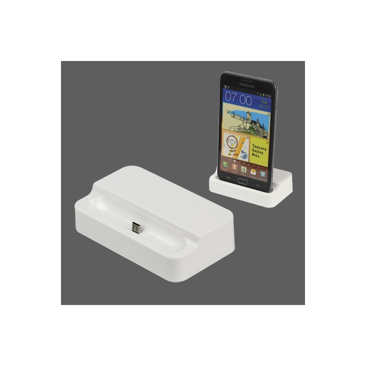 Desktop Cradle Dock Charger for Samsung Galaxy Note i9220 GT-N7000 / i717 - White