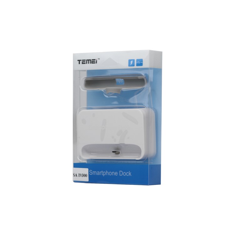 Micro USB Charging Dock Cradle Stand for Samsung i9300 Galaxy S iii - White