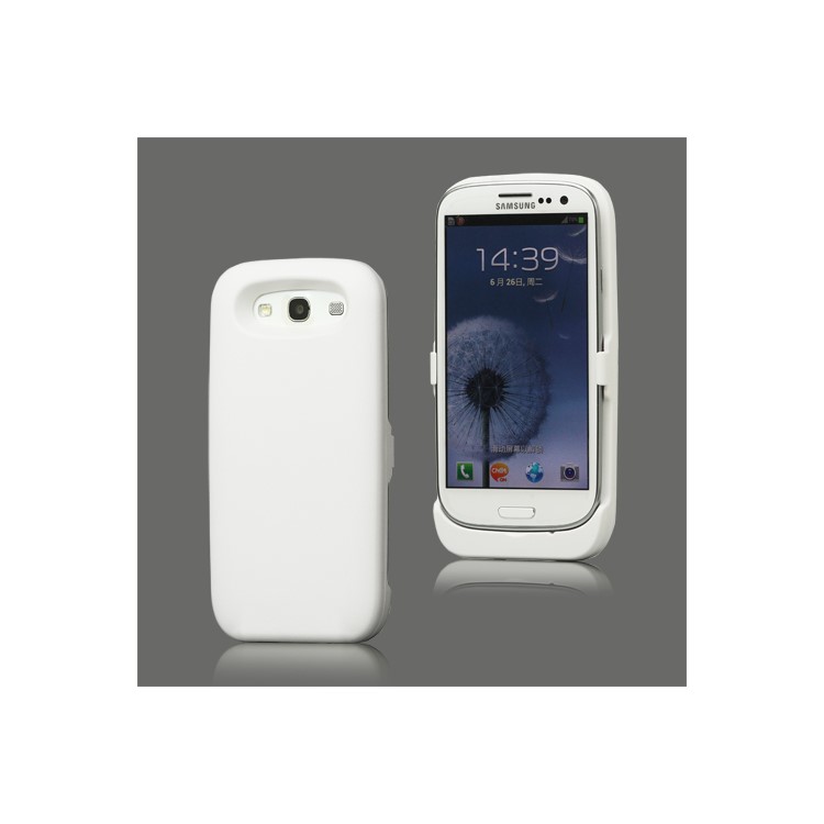 3500mAh External Battery Charger Case for Samsung Galaxy S 3 / III I9300 I747 L710 T999 I535 R530 - White