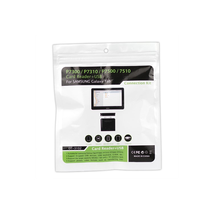USB + Card Reader Connection Kit for Samsung Galaxy Tab 10.1 P7500 P7510 8.9 P7300 P7310