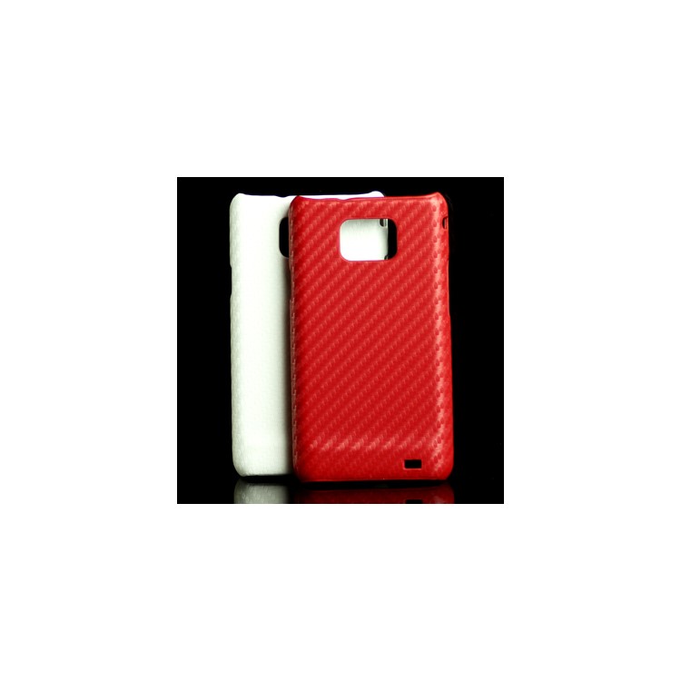 Carbon Fiber Skin Hard Plastic Case for Samsung i9100 Galaxy S II