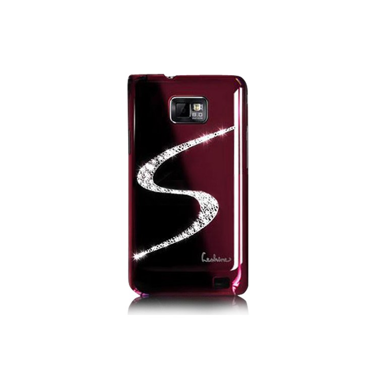 Eileen S-Lime Series Diamond Case for Samsung I9100 Galaxy S2 / II - Wine Red