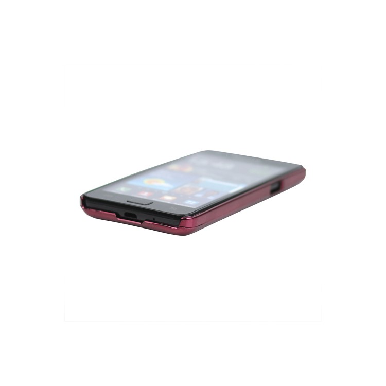 Eileen S-Lime Series Diamond Case for Samsung I9100 Galaxy S2 / II - Wine Red