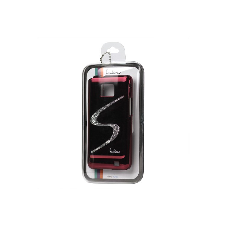 Eileen S-Lime Series Diamond Case for Samsung I9100 Galaxy S2 / II - Wine Red