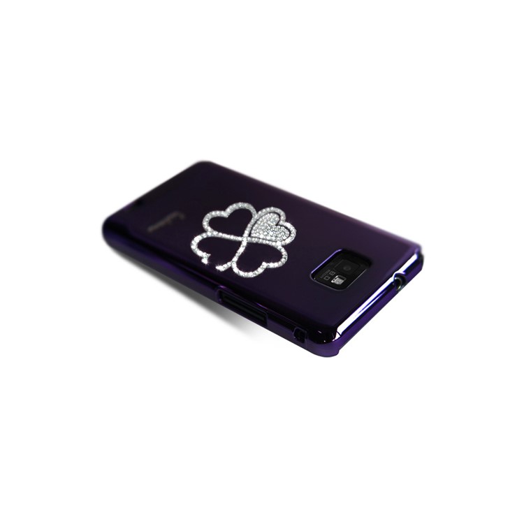Eileen Clover Lime Series Swarovski Case for Samsung I9100 Galaxy S2 / Il - Purple Violet