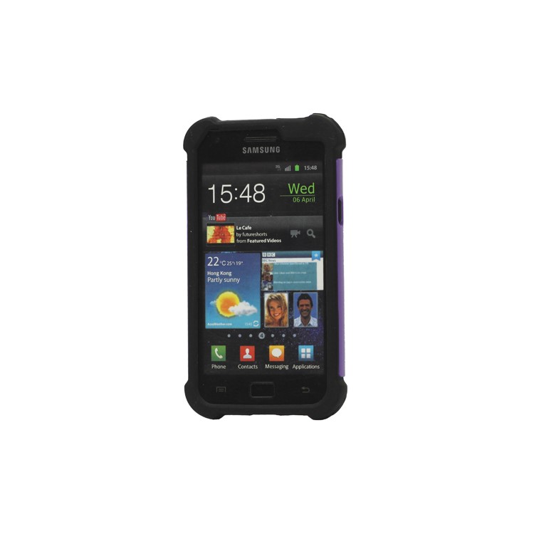 Silicone and Plastic Hybrid Case for Samsung Galaxy S2 / II I9100