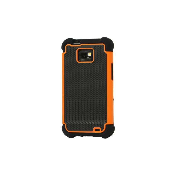 Silicone and Plastic Hybrid Case for Samsung Galaxy S2 / II I9100
