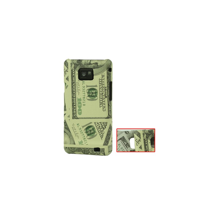 Samsung i9100 Galaxy S II Hard Plastic Case with U.S. dollar Pattern
