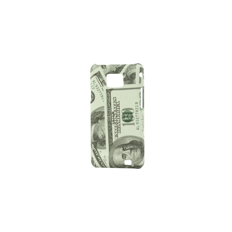 Samsung i9100 Galaxy S II Hard Plastic Case with U.S. dollar Pattern