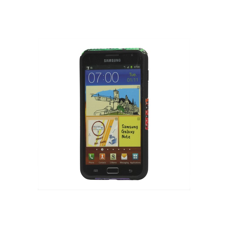 Snap-on Colorized Zebra Commuter Cover for Samsung Galaxy Note I9220 GT-N7000 I717