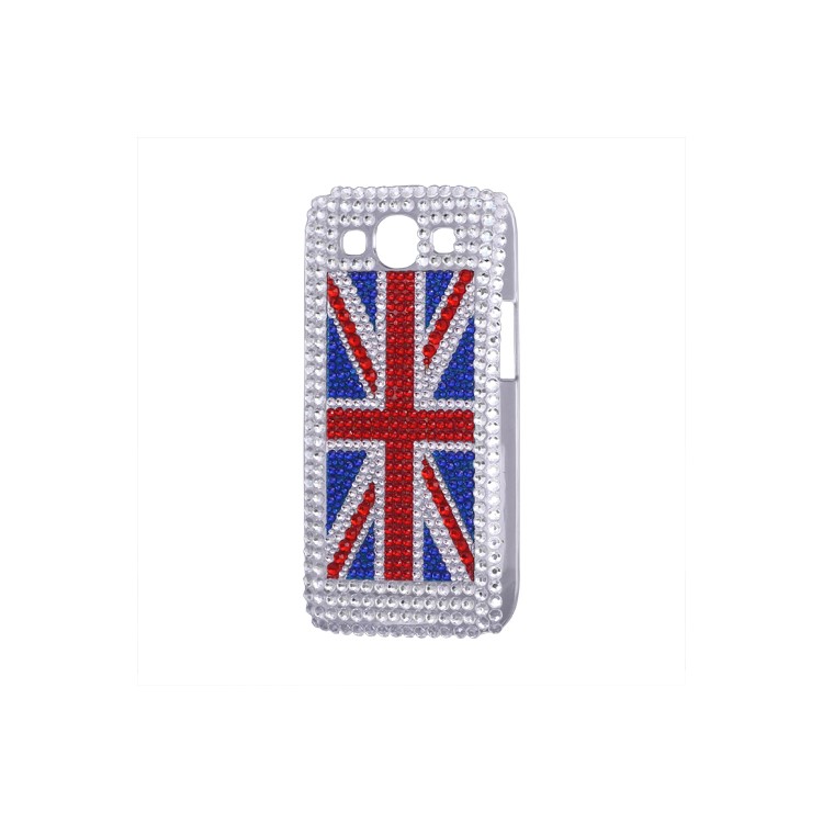 Union Jack Flag Rhinestone Case for Samsung Galaxy S 3 / III I9300 I747 L710 T999 I535 R530