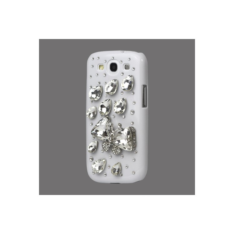 Butterfly Swarovski Crystal Cover for Samsung Galaxy S 3 / III I9300 I747 L710 T999 I535 R530