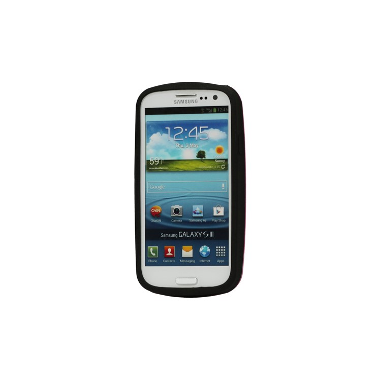 Premium iFace Shock-Absorbing Hybrid Case for Samsung Galaxy S 3 / III I9300 I747 L710 T999 I535 R530 - Rose