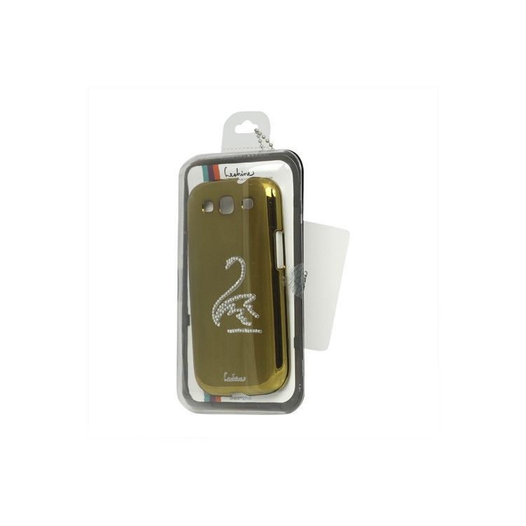 Eileen Swan Diamante Case for Samsung Galaxy S 3 / III I9300 I747 L710 T999 I535 R530 - Gold
