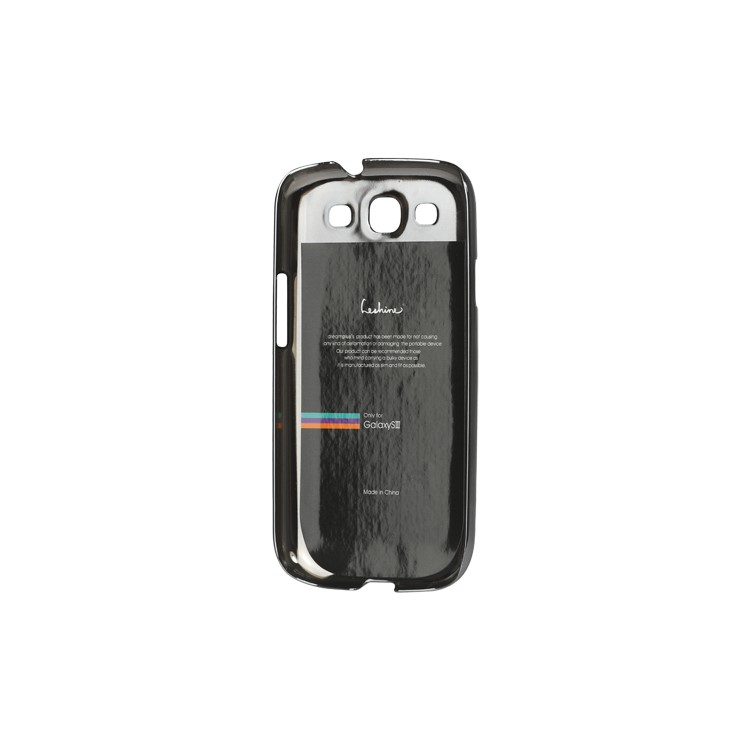 Eileen Heart Rhinestone Case for Samsung Galaxy S 3 / III I9300 I747 L710 T999 I535 R530 - Shadow Black