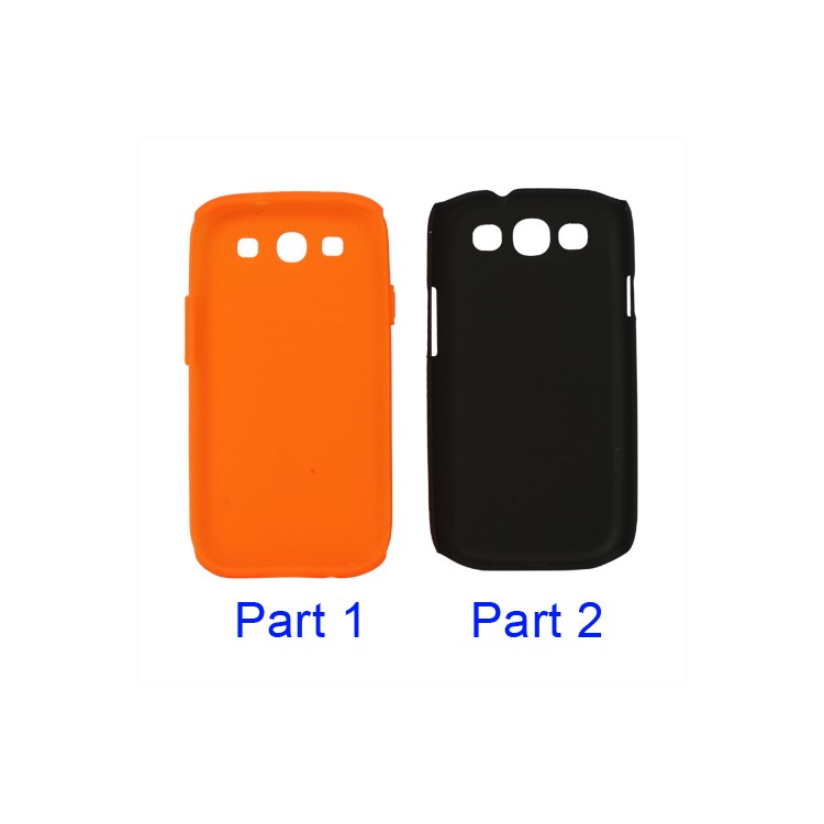 Detachable Silicone & Plastic Hybrid Case for Samsung Galaxy S 3 / III I9300 I747 L710 T999 I535 R530