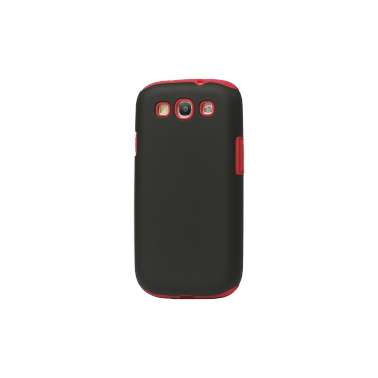 Detachable Silicone & Plastic Hybrid Case for Samsung Galaxy S 3 / III I9300 I747 L710 T999 I535 R530