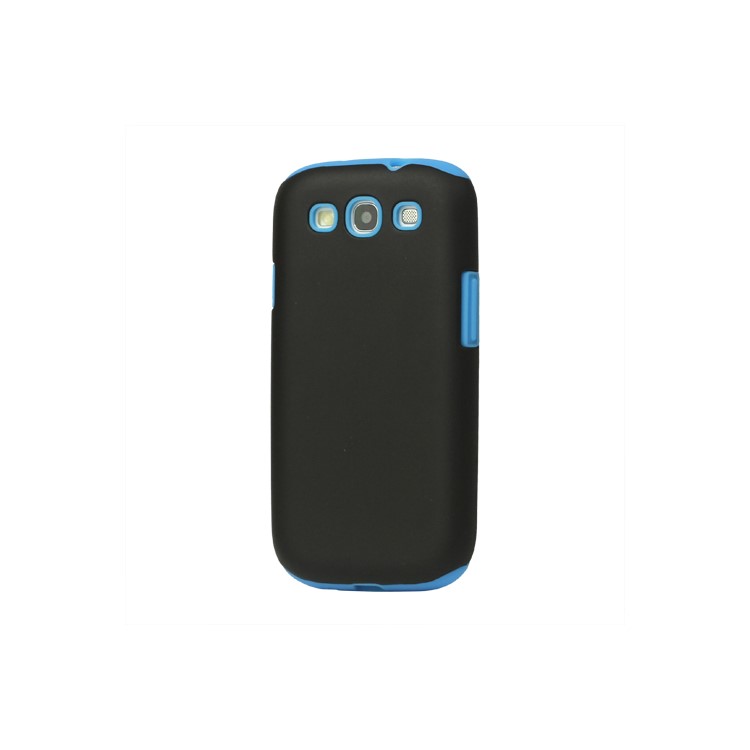 Detachable Silicone & Plastic Hybrid Case for Samsung Galaxy S 3 / III I9300 I747 L710 T999 I535 R530ng Galaxy S 3 / III I9300 I747 L710 T999 I535 R530 Carbon Fiber Hard Case - Silver