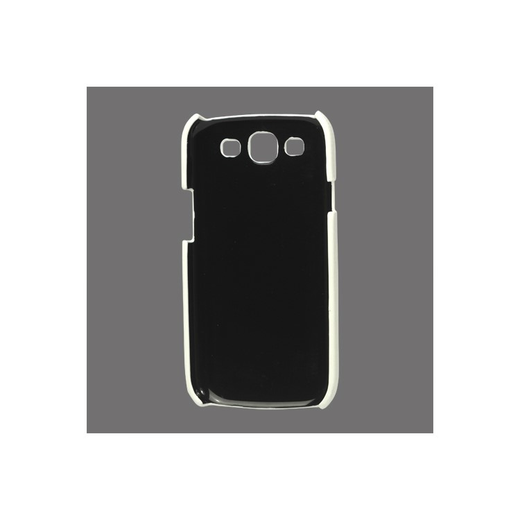 Lychee Leather Skin Hard Case for Samsung Galaxy S 3 / III I9300 - White