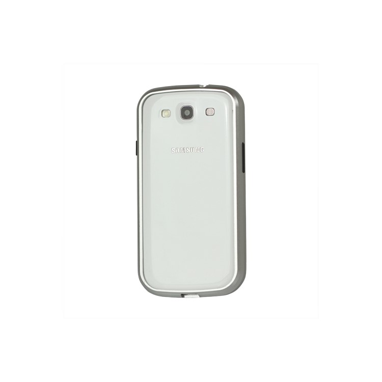 Aluminum Metal Alloy Bumper Case for Samsung Galaxy S 3 / III I9300 I747 L710 T999 I535 R530 - Silver