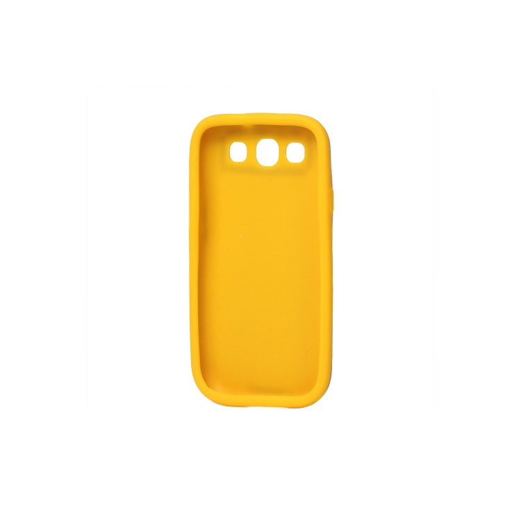 Aluminum Silicone Hybrid Case for Samsung Galaxy S 3 / III I9300 I747 L710 T999 I535 R530 - Yellow